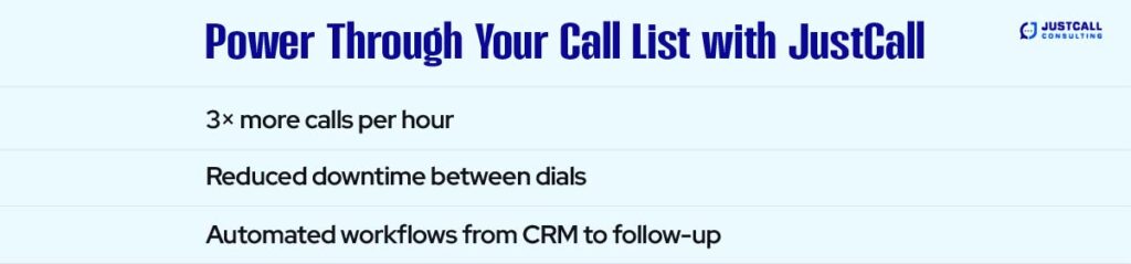 Power Through Your Call List with JustCall