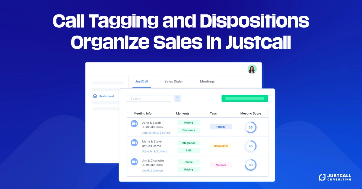 Call Tagging and Dispositions Organize Sales in Justcall