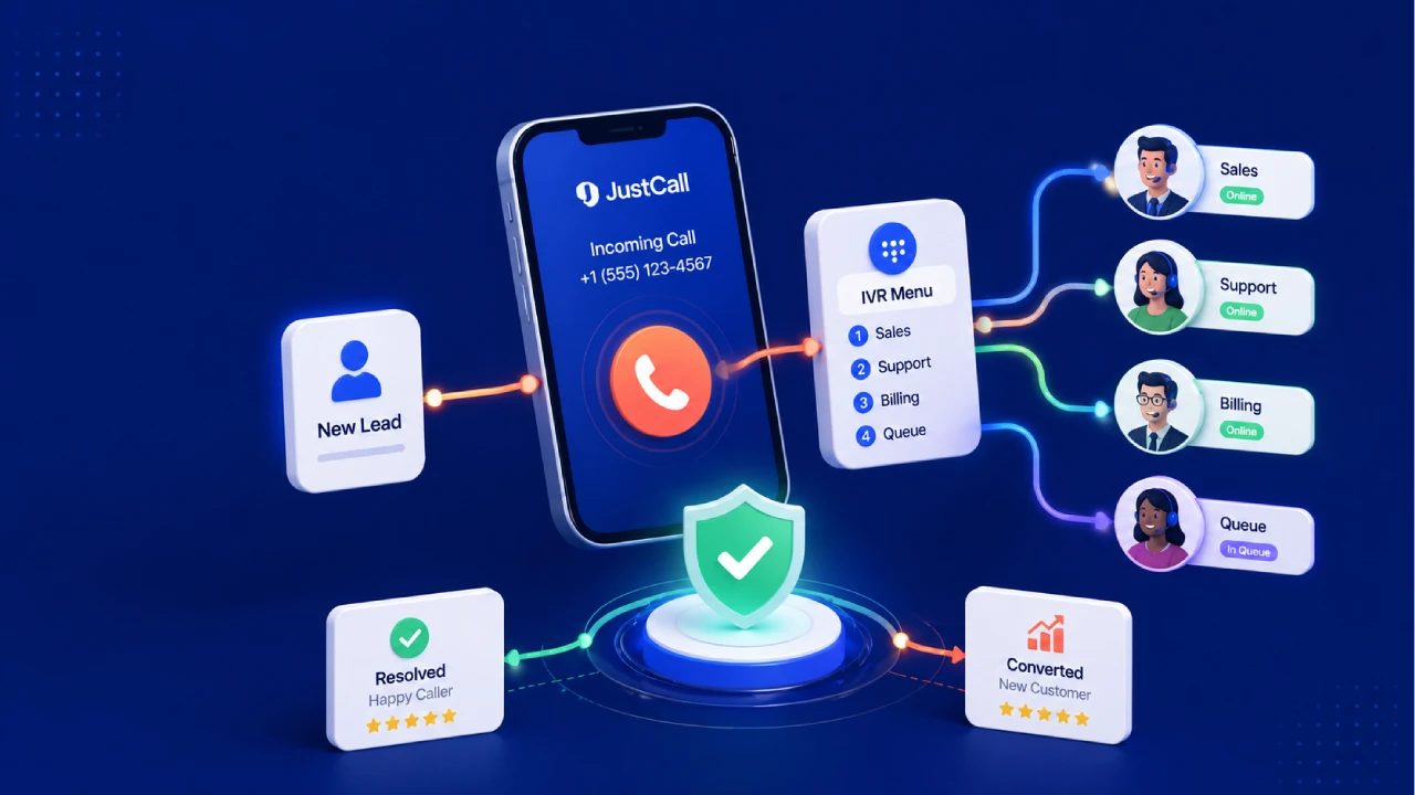 How to Design a JustCall Call Flow That Never Drops a Lead